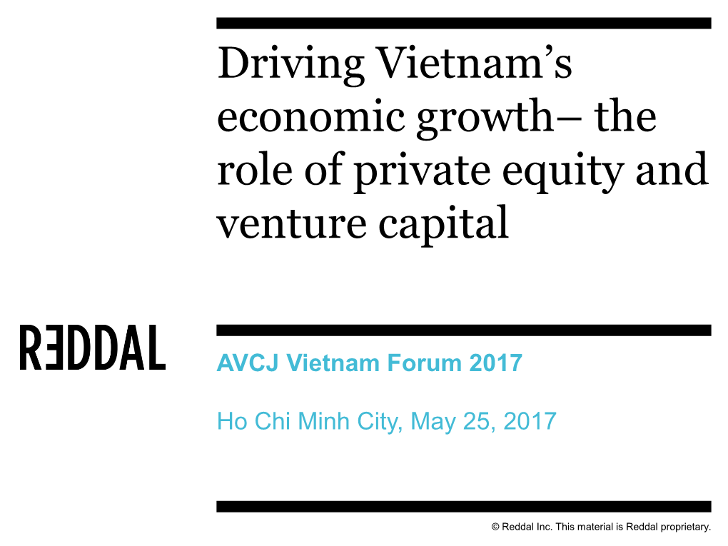 Driving Vietnam's Economic Growth– the Role of Private Equity