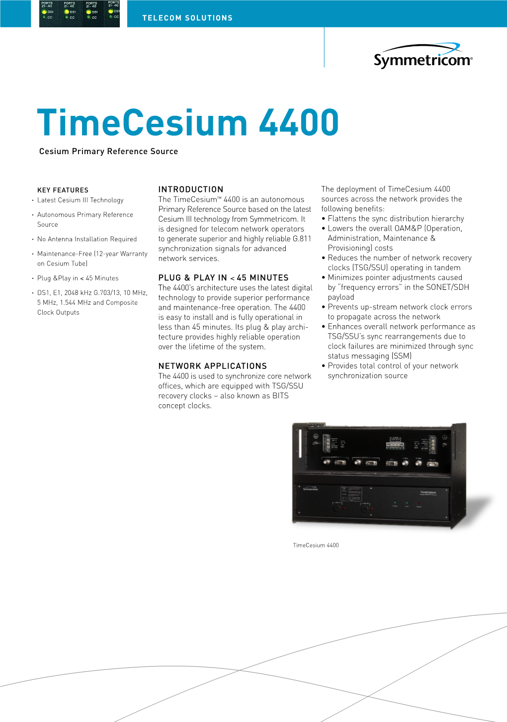 Data Sheet: Timecesium 4400
