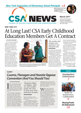 CSA Early Childhood Education Members Get a Contract