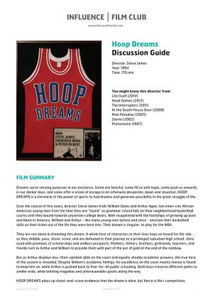 Hoop Dreams Discussion Guide