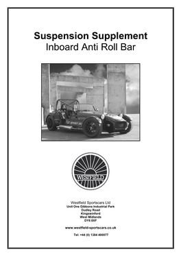 Suspension Supplement Inboard Anti Roll