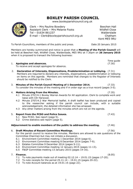 Boxley Parish Council