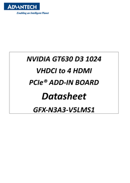 Datasheet GFX-N3A3-V5LMS1