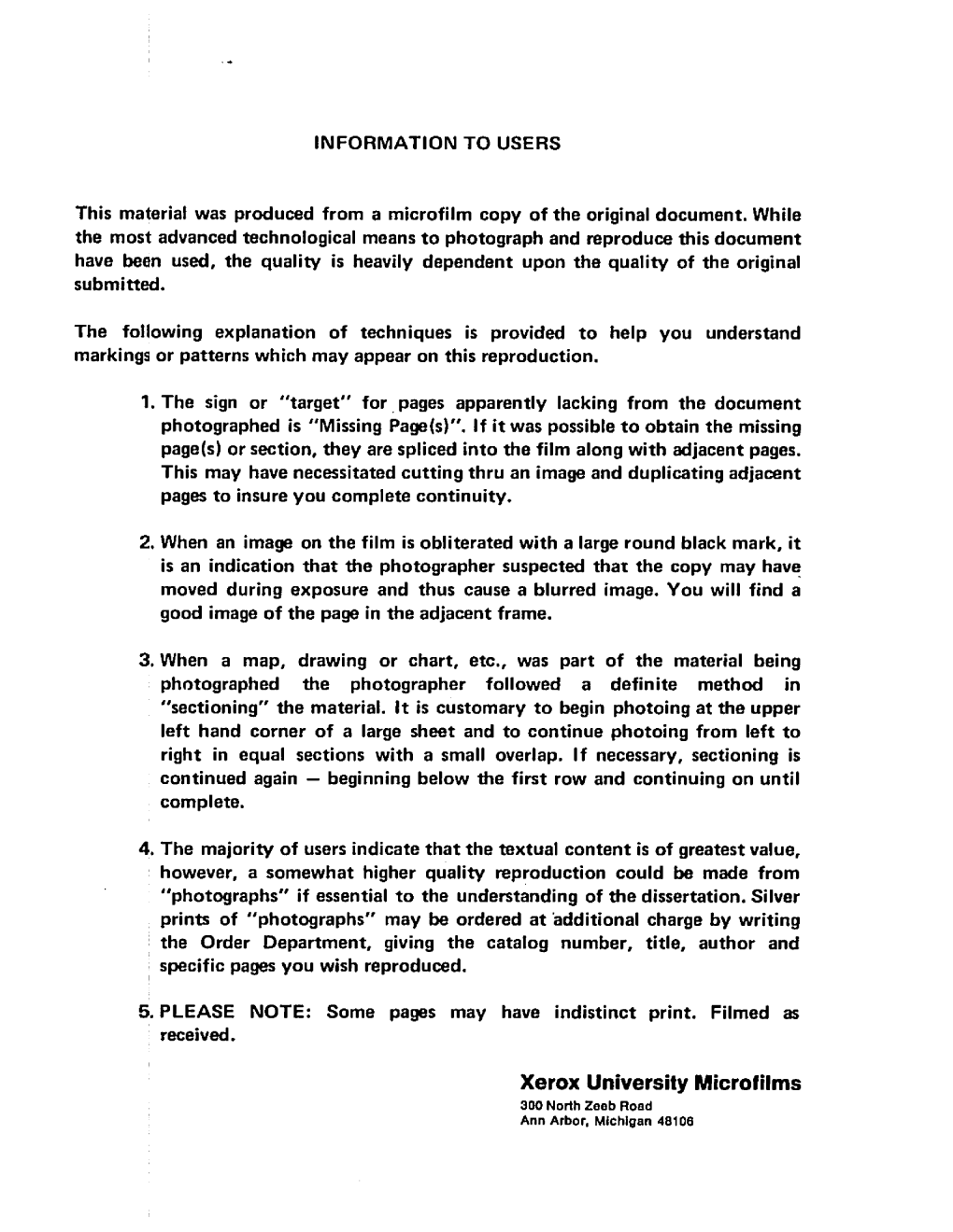Xerox University Microfilms 300 North Zeeb Road Ann Arbor, Michigan 48106 I I 75-3032