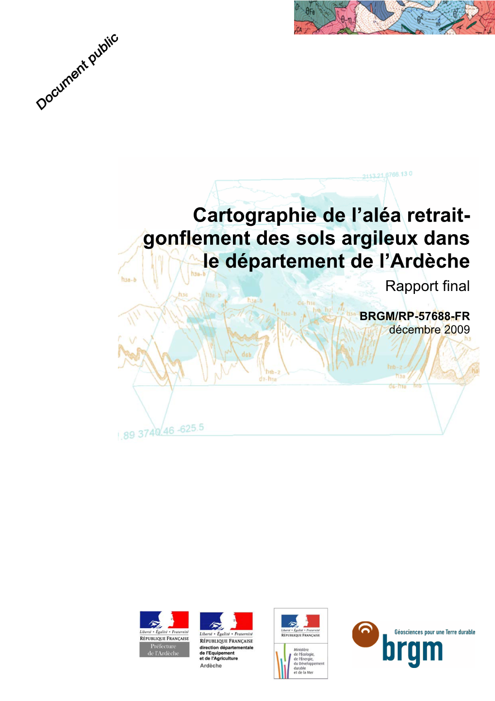 Cartographie De L'aléa Retrait- Gonflement Des Sols Argileux Dans