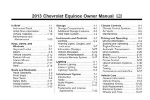 2013 Chevrolet Equinox Owner Manual M