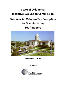 Ad Valorem Exemption for Manufacturing Draft 110116.Pdf