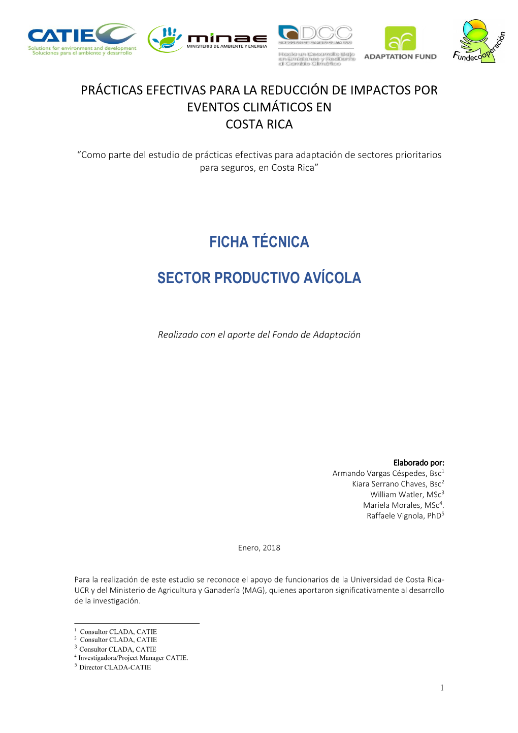 Ficha Técnica Sector Productivo Avícola