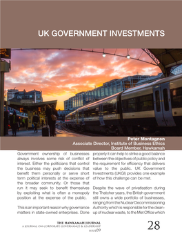 Uk Government Investments