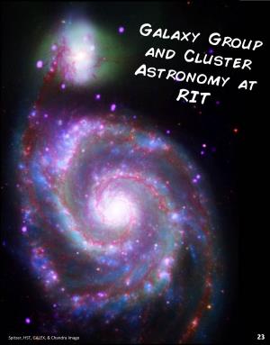 Galaxy Group and Cluster Astronomy at RIT