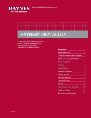 Haynes® 282® Alloy