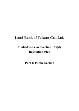 Land Bank of Taiwan Co., Ltd