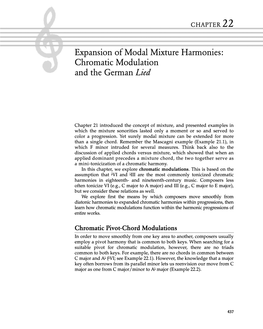 Chromatic Modulation and the German Lied