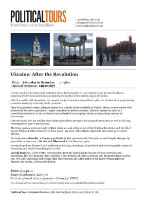 Ukraine: After the Revolution