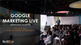 Google Marketing Live Announcements