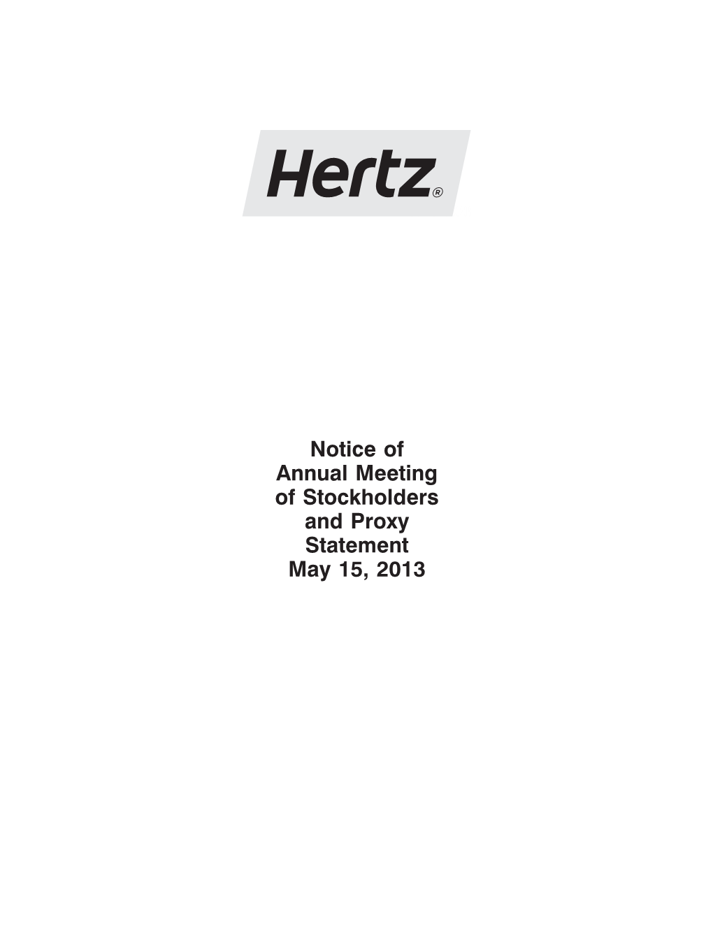 Hertz Global Holdings, Inc