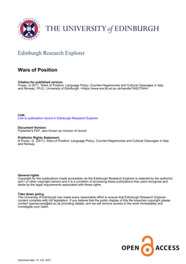 Edinburgh Research Explorer