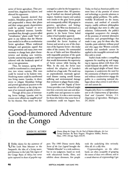 Good-Humored Adventure in the Congo