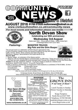 North Devon Show Celebrating Our 50Th Anniversary