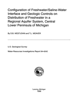 Configuration of Freshwater/Saline-Water Interface