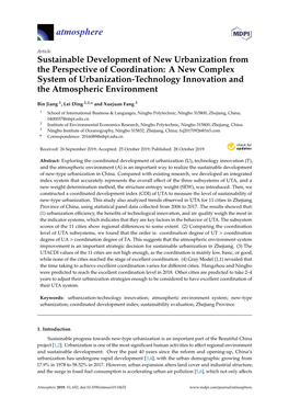 Sustainable Development of New Urbanization from the Perspective of Coordination: a New Complex System of Urbanization-Technology Innovation and the Atmospheric Environment