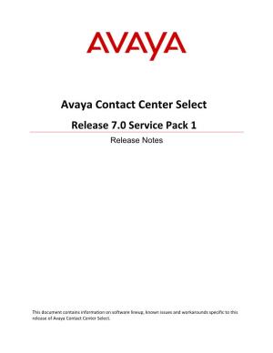 Avaya Contact Center Select