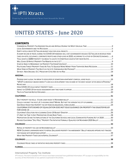 UNITED STATES – June 2020