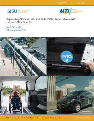 Steps to Supplement Park-And-Ride Public Transit Access with Ride-And-Ride Shuttles
