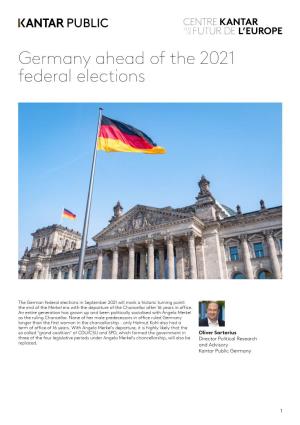 Germany Ahead of the 2021 Federal Elections