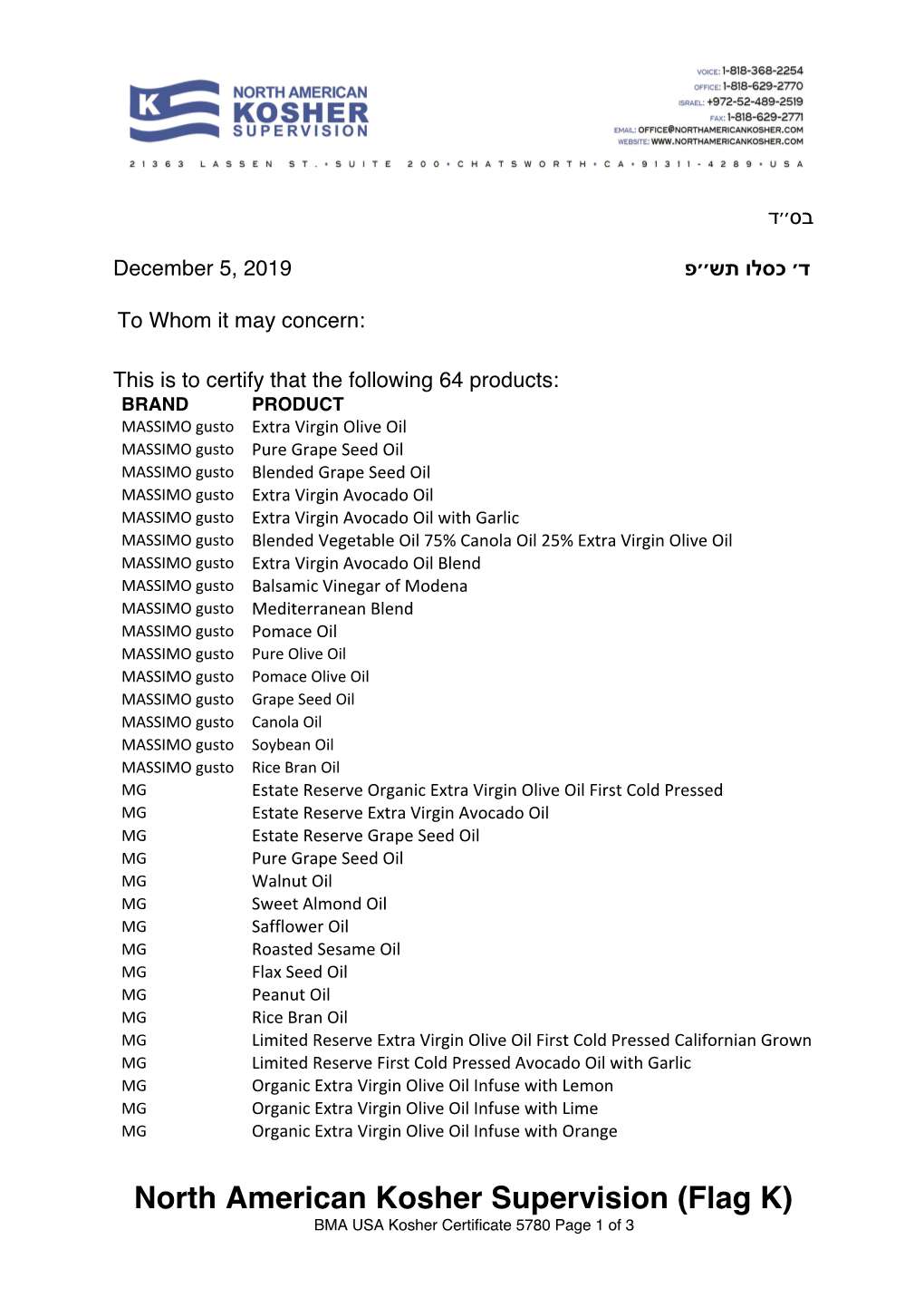 Bma Usa Loc 12-5-201