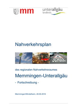 Nahverkehrsplan Memmingen-Unterallgäu