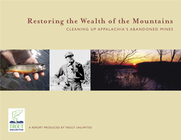 Restoring the Wealth of the Mountains CLEANING up APPALACHIA’S ABANDONED MINES