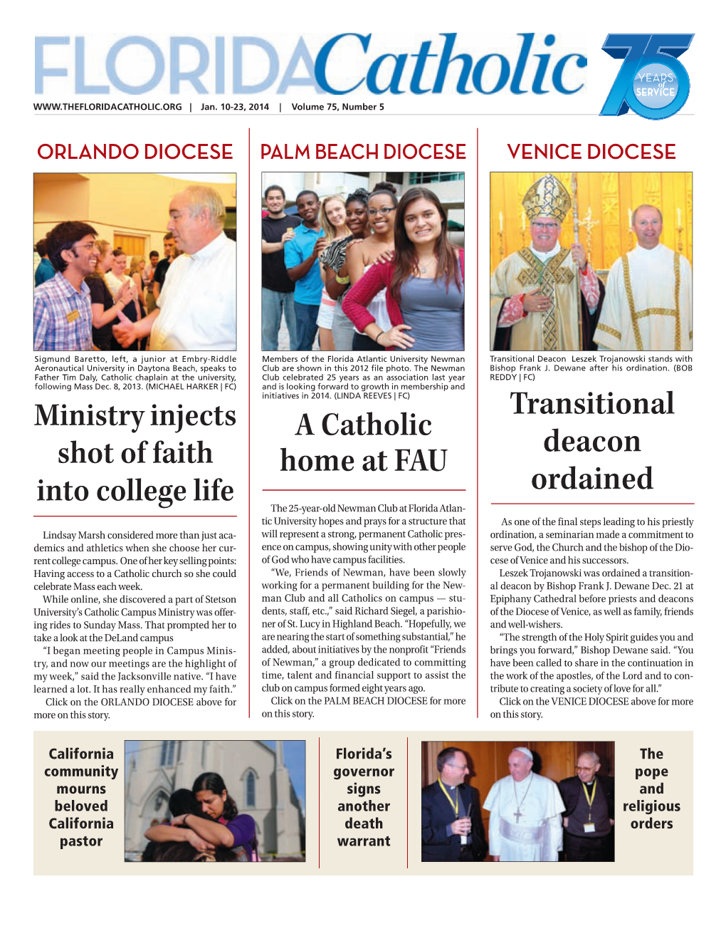 A Catholic Home at FAU Transitional Deacon Ordained