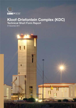 Kloof-Driefontein Complex (KDC) Technical Short Form Report 31 December 2011