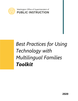 Best Practices for Using Technology with Multilingual Families Toolkit