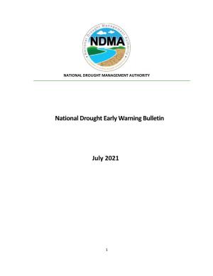 National Drought Early Warning Bulletin July 2021