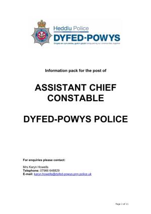 Assistant Chief Constable Dyfed-Powys Police