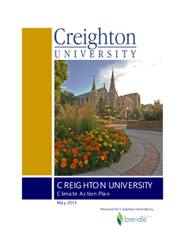 Creighton University 2013 Climate Action Plan