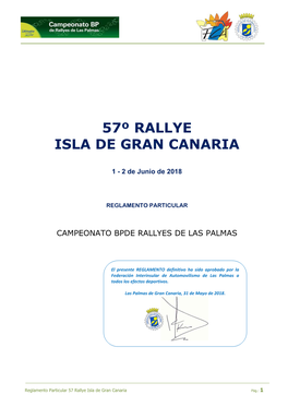 57º Rallye Isla De Gran Canaria