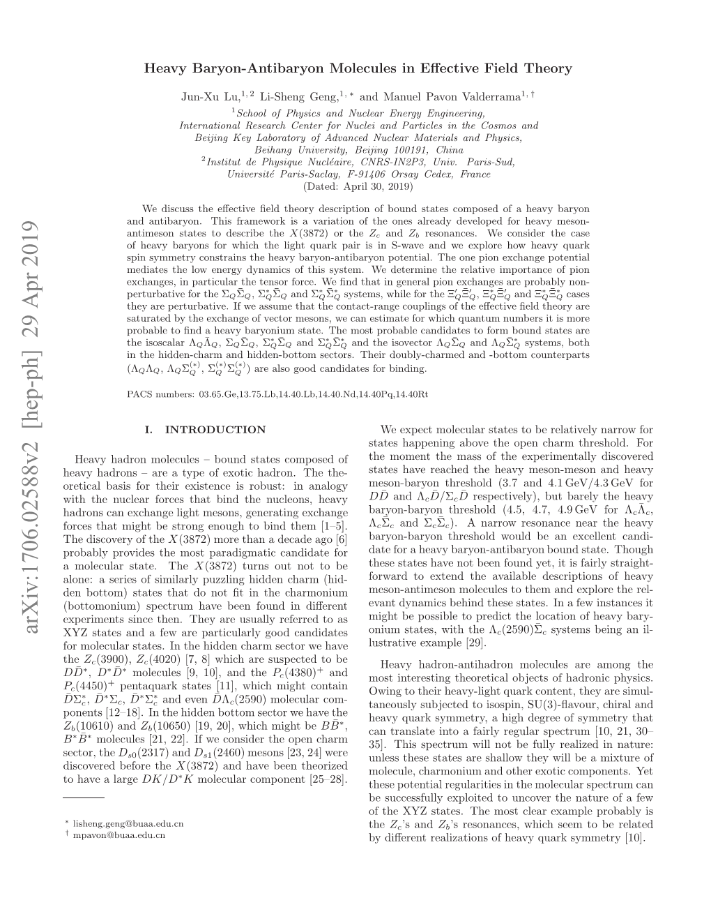 Arxiv:1706.02588V2 [Hep-Ph] 29 Apr 2019 D D O Oeua Tts Ntehde Hr Etrw Have We Sector Candidates Charm Good Hidden the Particularly the in As Are States