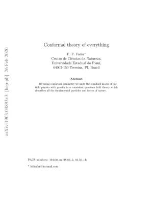 Conformal Theory of Everything (CTOE)