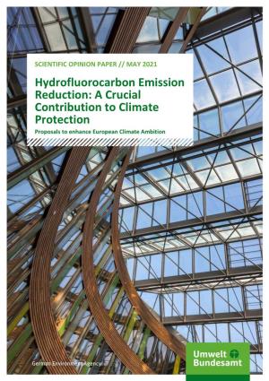 Hydrofluorocarbon Emission Reduction: a Crucial Contribution to Climate Protection Proposals to Enhance European Climate Ambition