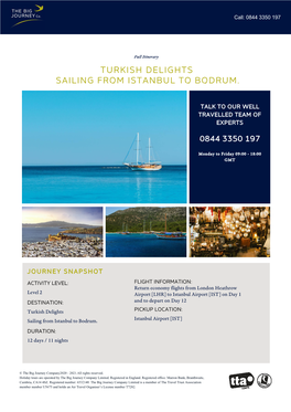 Turkish Delights from Istanbul to Bodrum