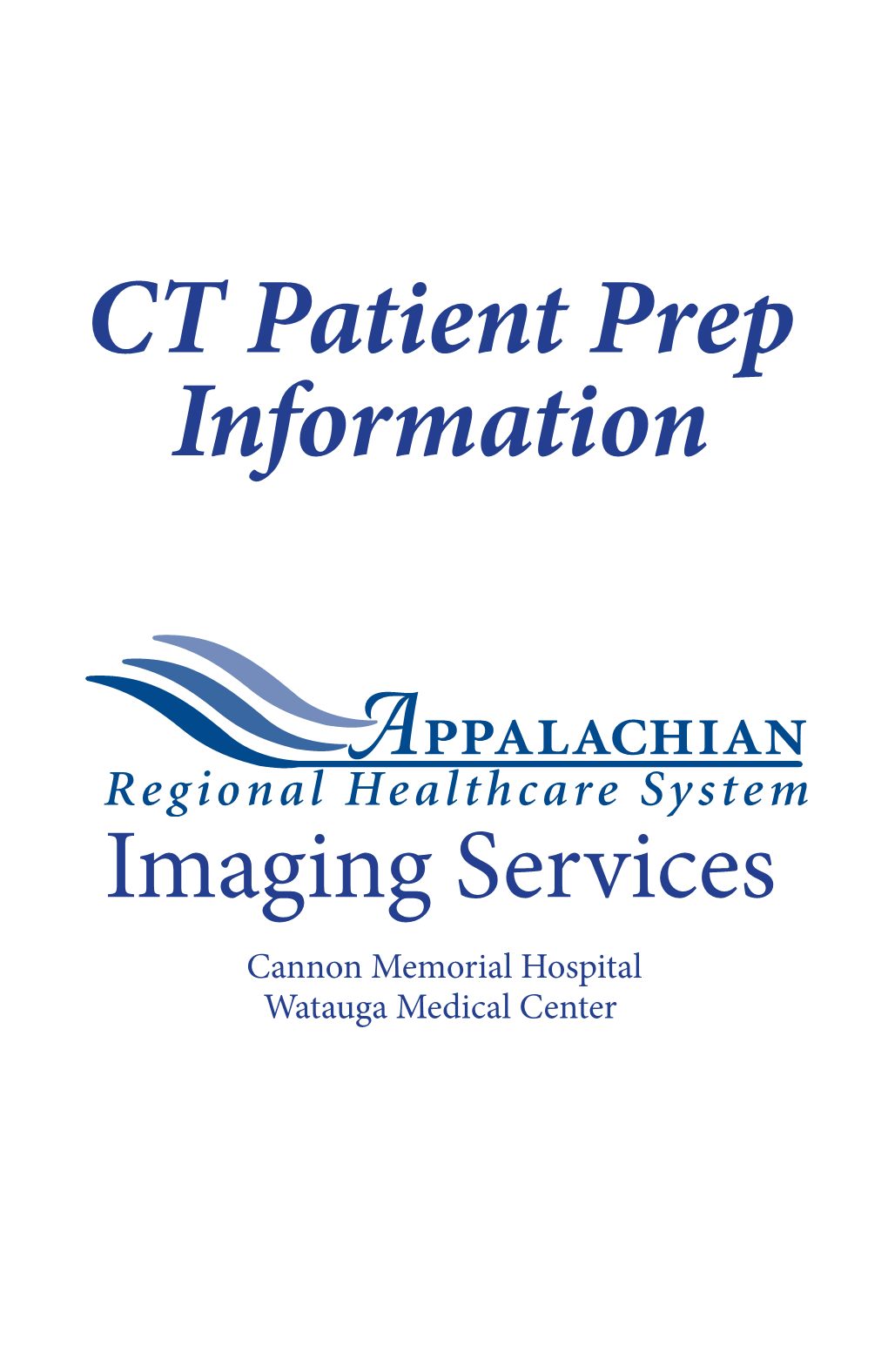 CT Patient Prep Information