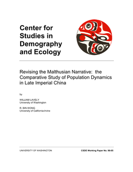 The Comparative Study of Population Dynamics in Late Imperial China