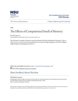 The Effects of Computerized Smell of Memory