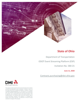 DMI-Technical-Proposal ODOT ESP-2020-11-06