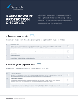 Ransomware Protection Checklist 3