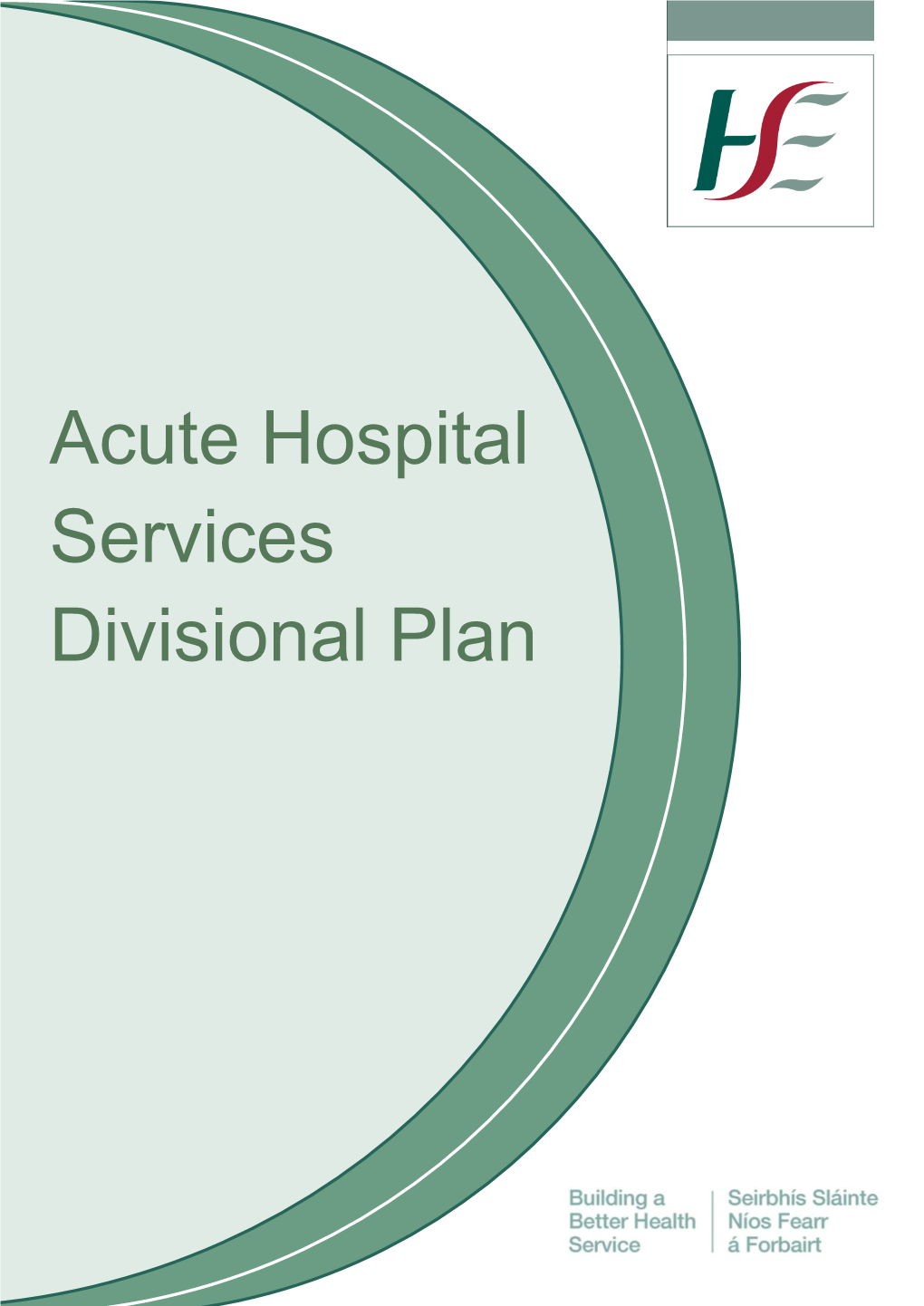 Acute Hospital Services Divisional Plan 2018
