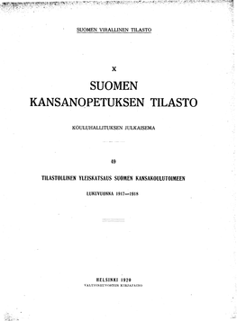 Suomen Kansanopetuksen Tilasto